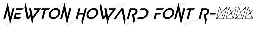 Newton Howard Font R字体转换